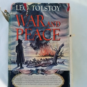 Krieg und Frieden, Leo Tolstoi Buch, Vintage Buch, Literatur, Belletristik, 1940&#39;s Buch
