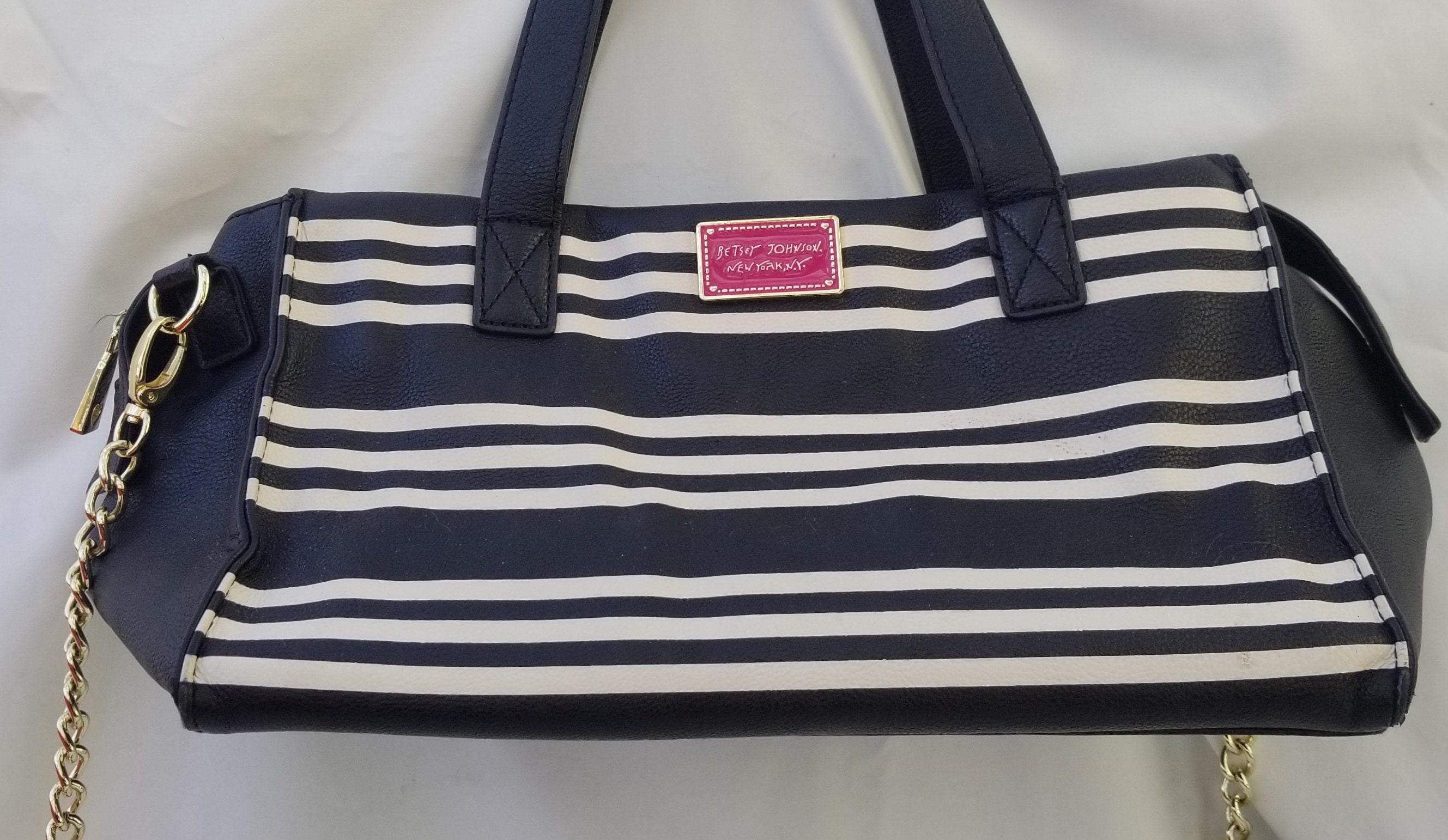 BETSEY JOHNSON Purse, Vintage Bag, Faux Leather Purse 