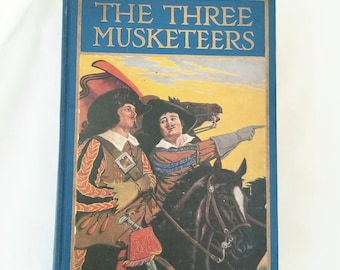 The Three Musketeers book, 1923 Book, Alexandre Dumas, The Windermere Series, Vintage Book