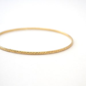 Gold Tone Bangle, Gold Bracelet, Bangle, 1970s Bangle, Vintage Bangle, Delicate Bangle, Slim Gold Bangle, Ladies Bangle