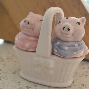 Vintage Pig Salt and Pepper Shakers