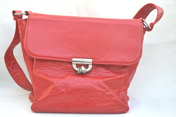 The Hollywood Studded Leather Crossbody Bag Red