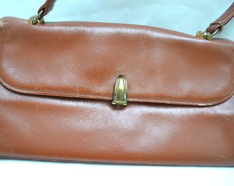 Vintage Handbag, Brown Purse, 1950s Bag, Small Handbag, Brown Handbag, Vintage Purse, Mid Century Handbag