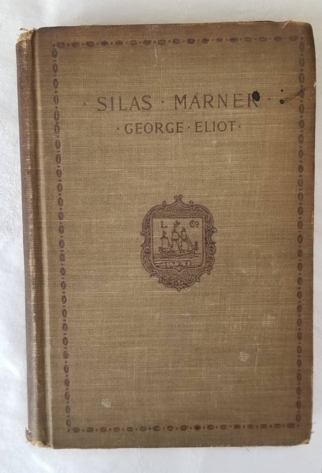 Antique Book, Eliot's 'SILAS MARNER' Literature Fiction, 1903