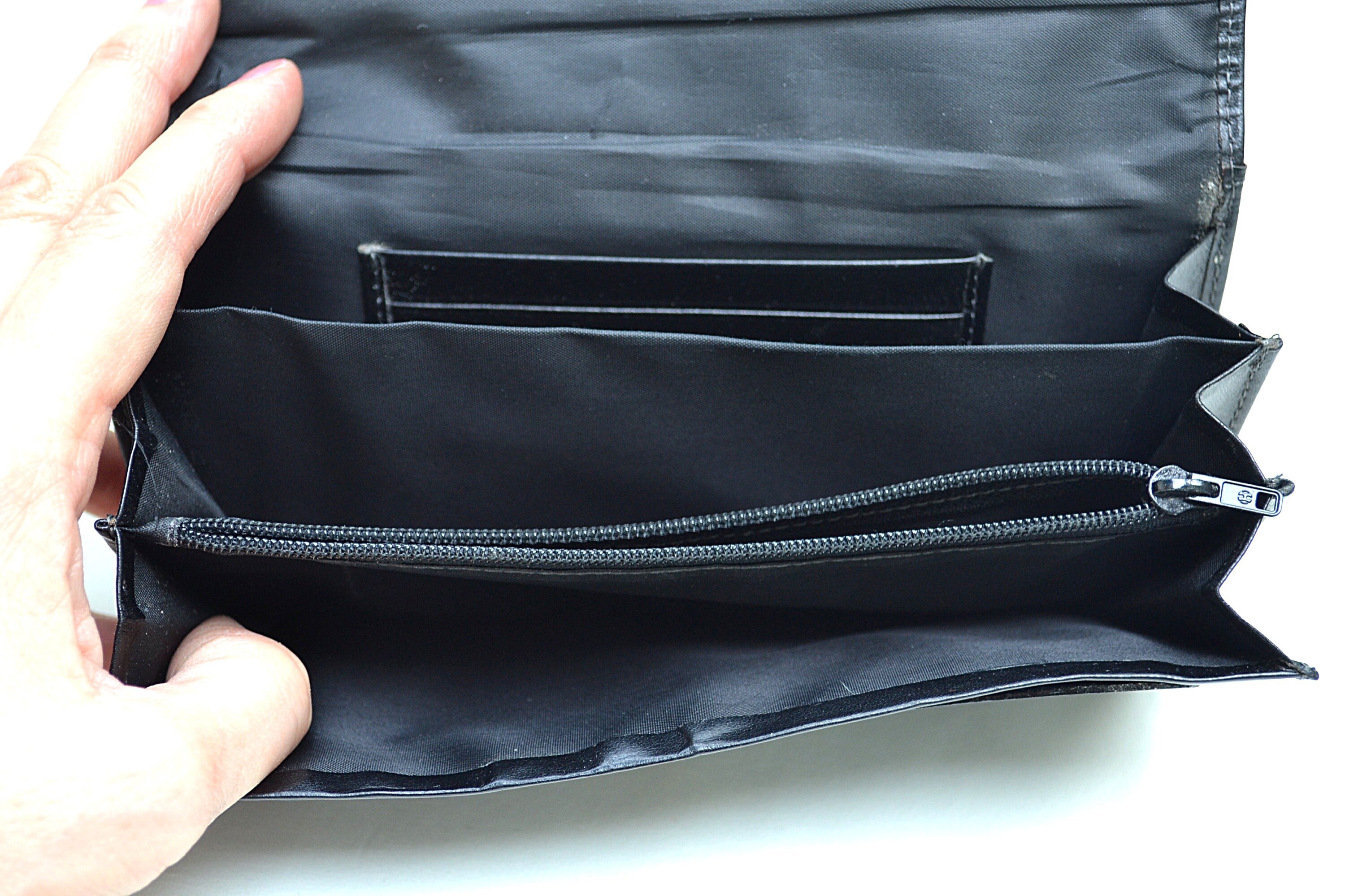 Black Wallet, FORTUNE DUCK Wallet, Vintage Black Wallet, Black