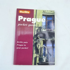 Vintage Prague Guide Book, 1998 Vintage Travel Guide, Small Guide Book