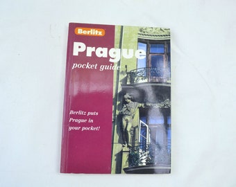 Vintage Prague Guide Book, 1998 Vintage Travel Guide, Small Guide Book