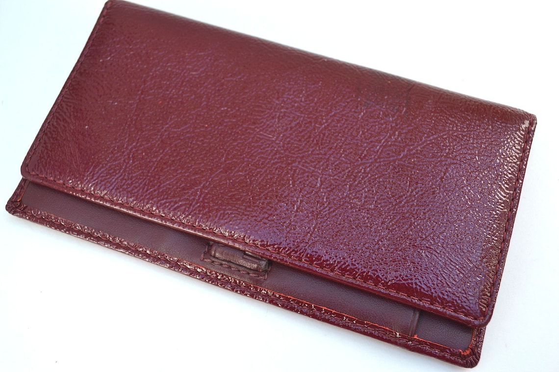 Vintage Coach Wallet Vintage Wallet Burgundy Leather Wallet - Etsy