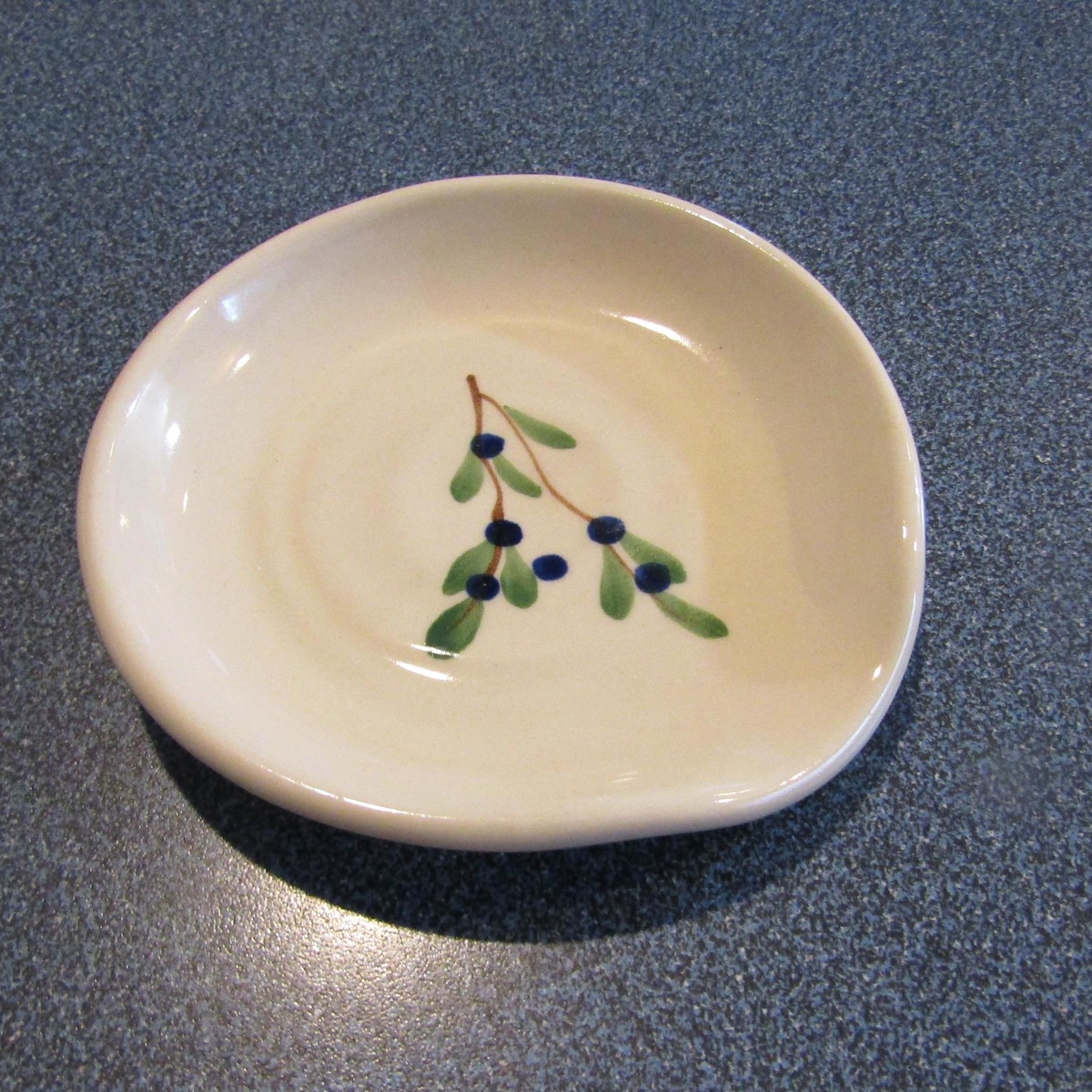 Emerson Creek Stoneware Pottery Hand Painted Blueberry Blueberries Spoon Rest Hostess Gifts Made in the USA Housewarming Gifts Nature Gifts - Etsy