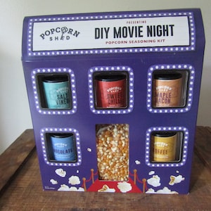 ポップコーンシェッド/シエラの屋根裏DIY映画ナイト 自分で作るポップコーン - 調味料キット、ビーガン、グルテンフリー、オールナチュラル