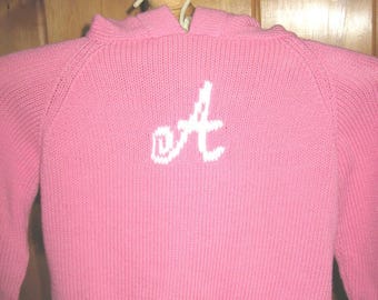 Hand Loomed Cotton Infant Hoodie: Personalized Monogram Sweater