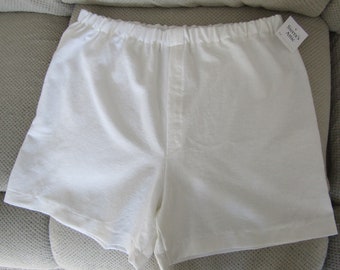 Sierra's Attic cotton/rayon handkerchief white linen men's adult boxer shorts sizes XS-XL