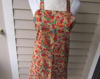 Sierra's Attic one size Fall Autumn  tree  leaves  kitchen apron w/ pockets hostess gifts Fall decor Autumn gifts for bakers gifts for cooks