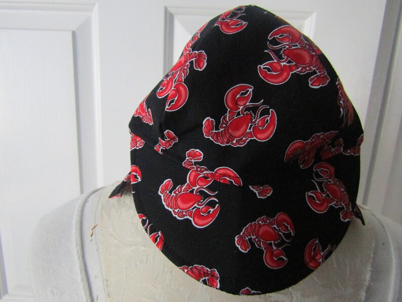 lobster seafood beach sun protector ocean nautical baby child flap sun hat