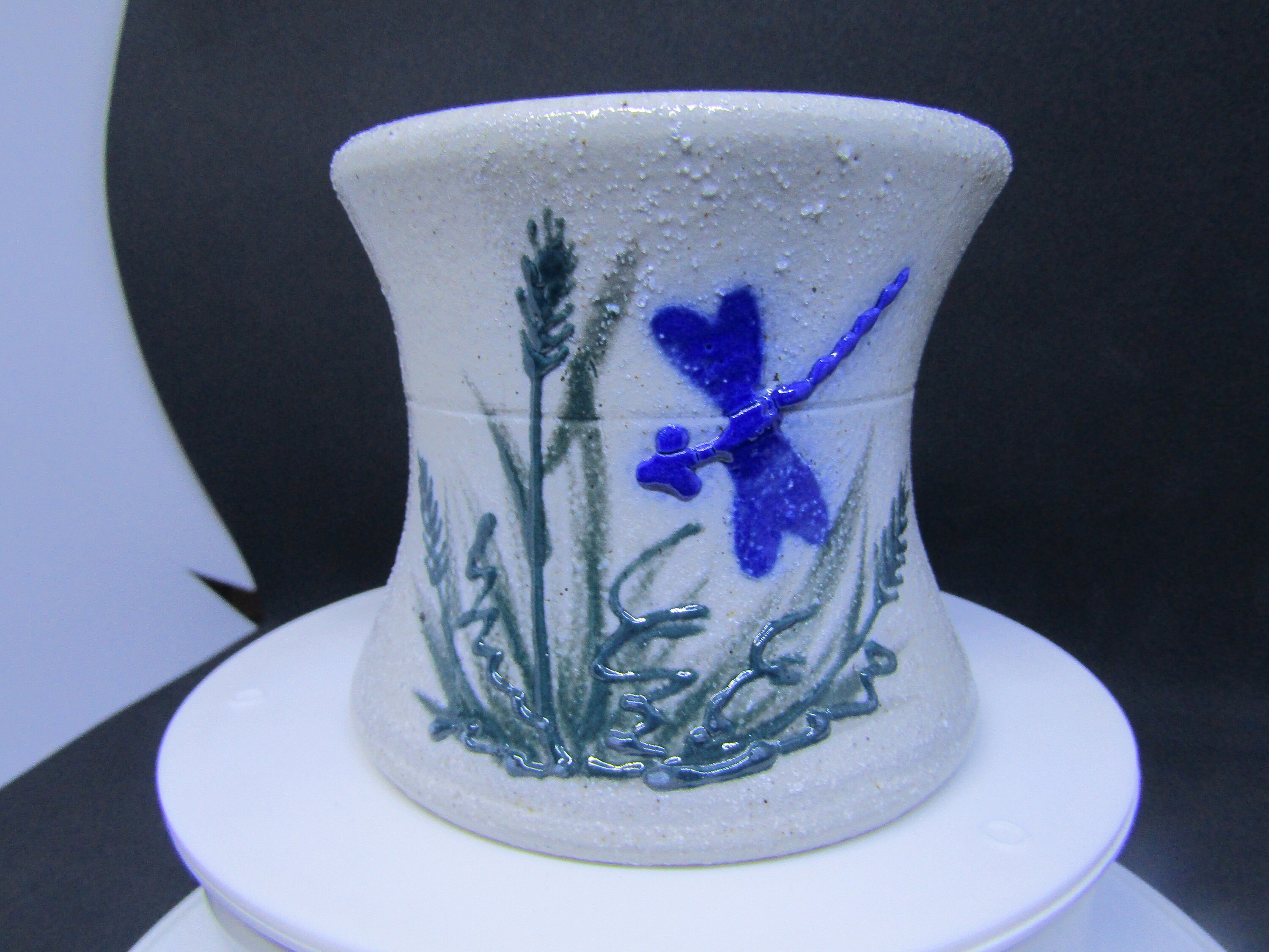 Salmon Falls Stoneware Pottery Dragonfly Dragonflies Sponge Etsy