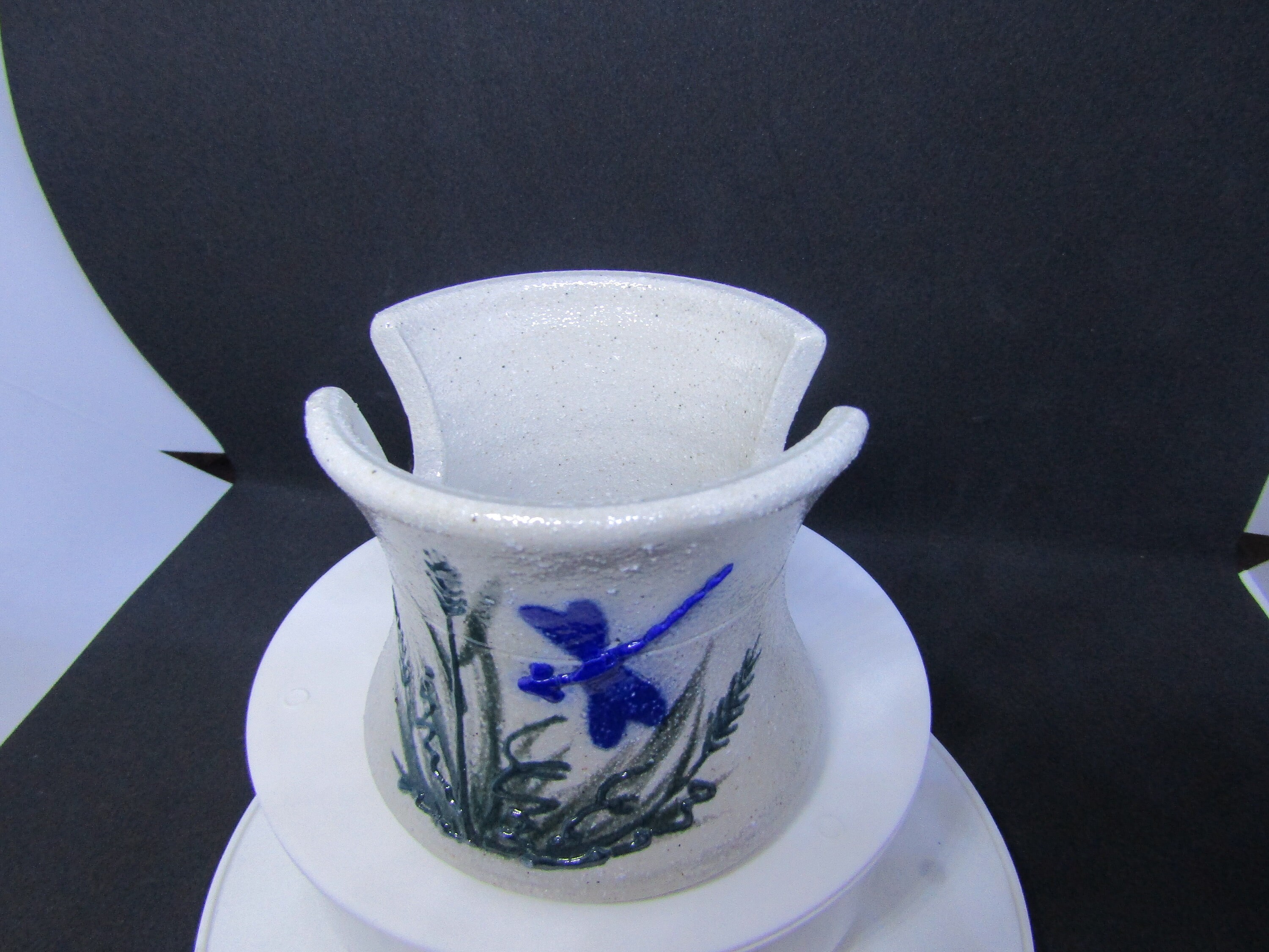 Salmon Falls Stoneware Pottery Dragonfly Dragonflies Sponge Etsy