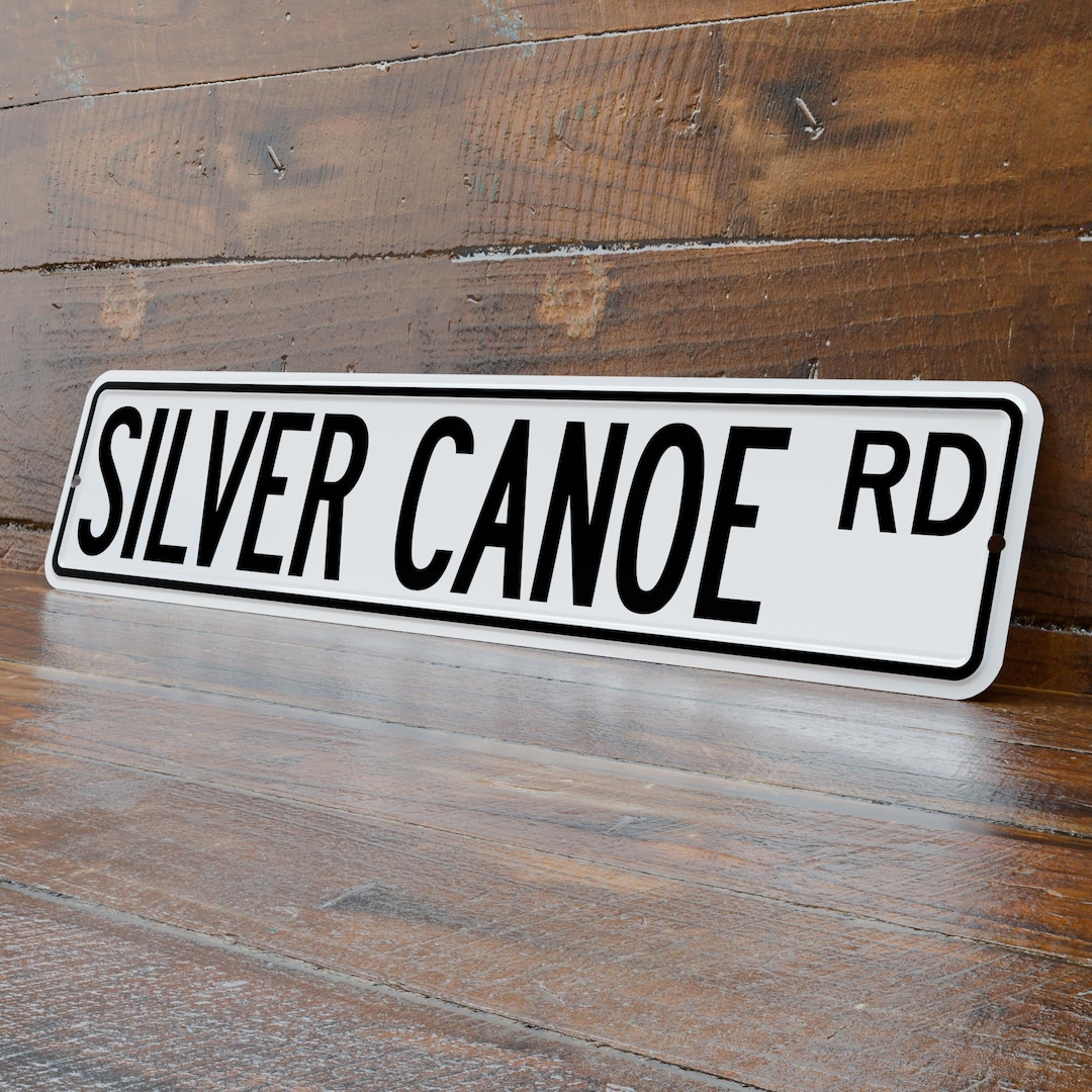 Personalized 4x18 White Street Sign, Stamped Aluminum, One-sided - Etsy