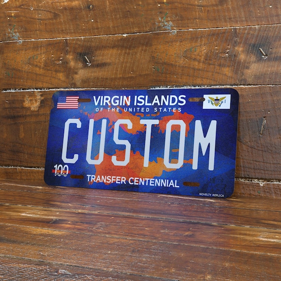 Novelty U.S. Virgin Islands 6x12 License Plate – Embossed Edge