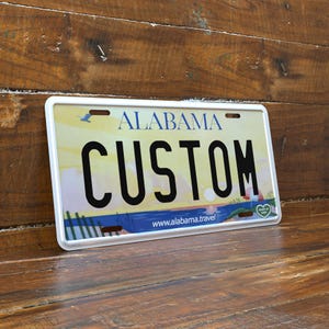 Personalized 6&quot;x12&quot; Alabama License Plate | Premium Quality Stamped Aluminum | Novelty License Plate | Modern to Vintage, We Have Them All!
