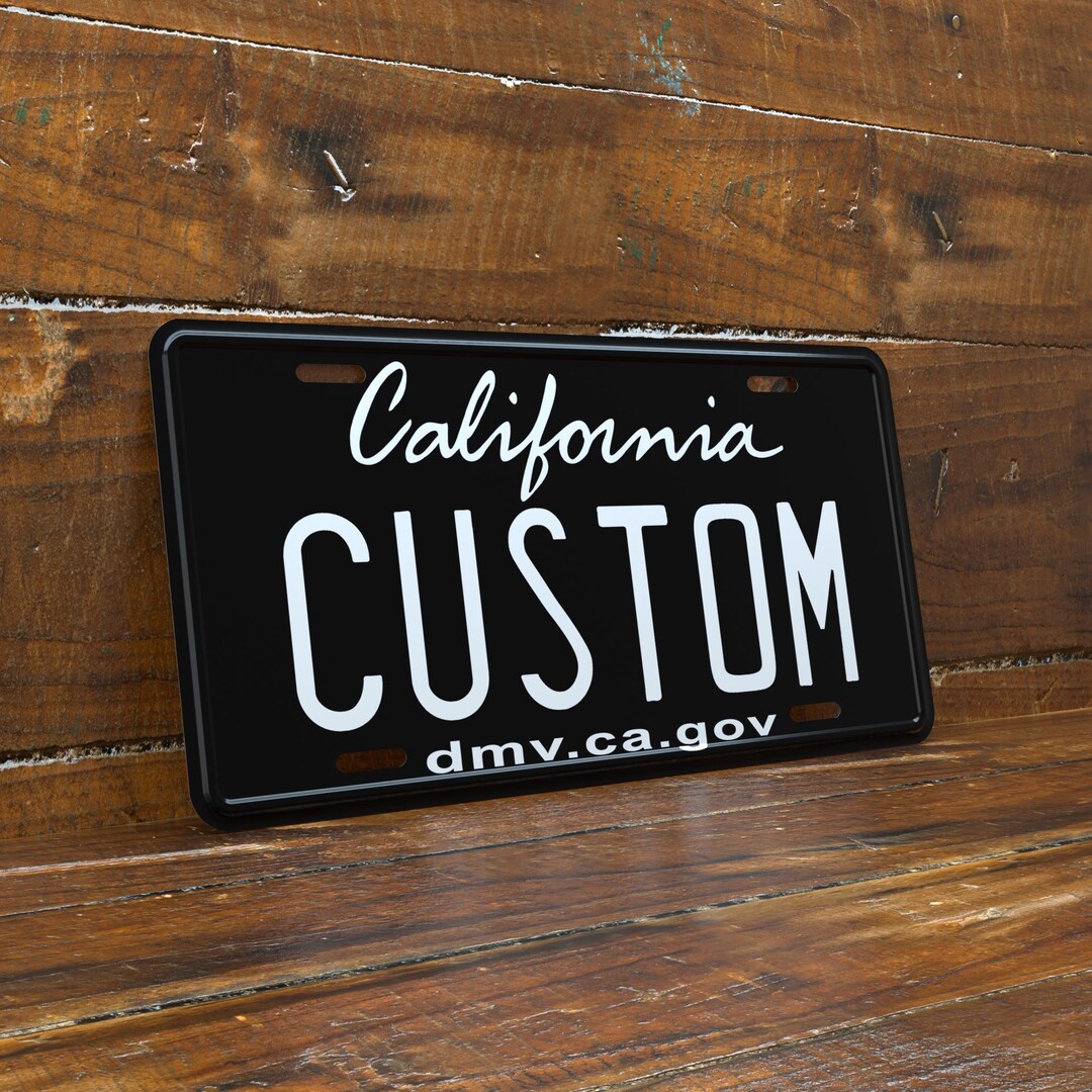Placas De Matrícula De Automóviles De California Personalizables: En Relieve Y Duraderas