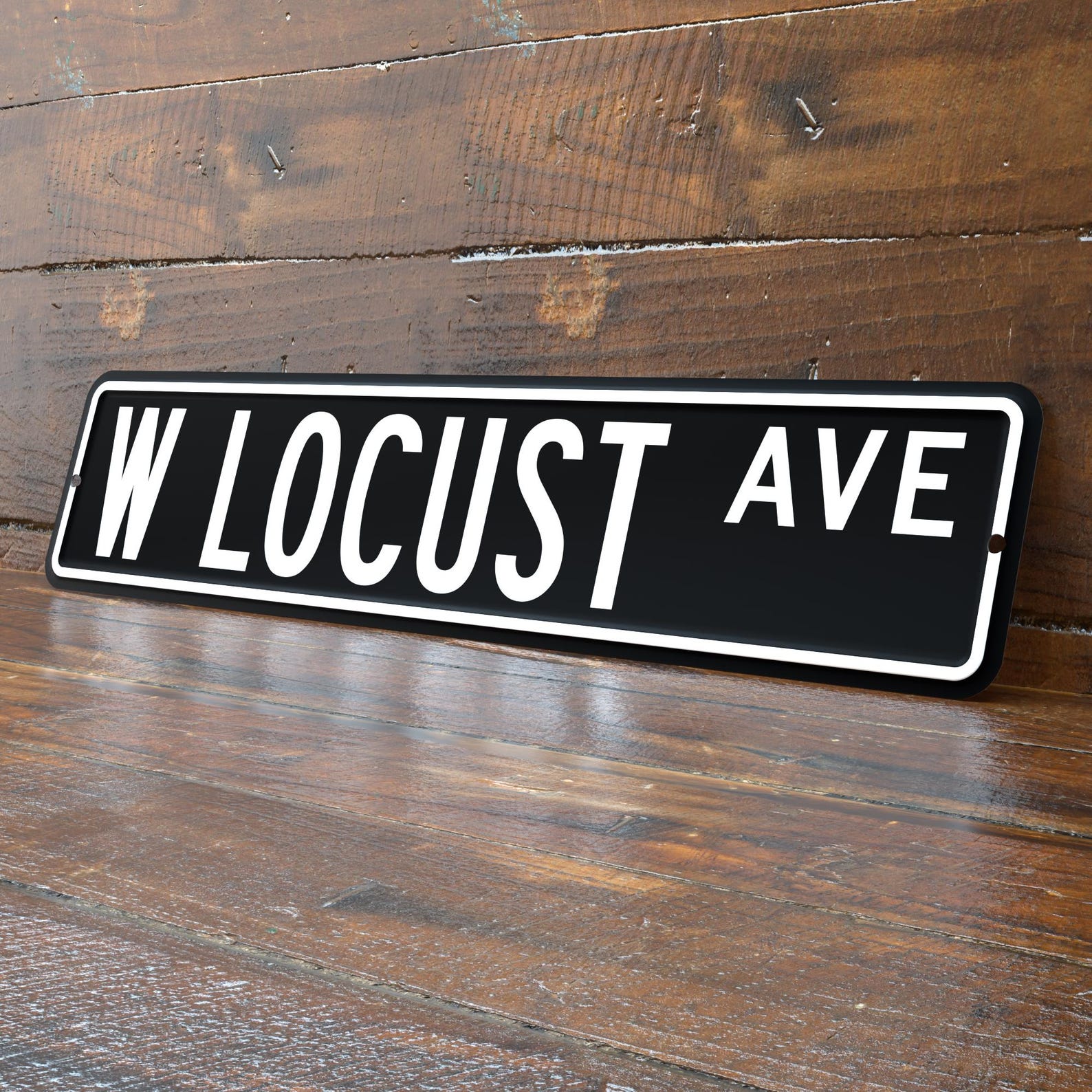 Personalized 4x18 Inch Street Sign, Stamped Aluminum Novelty Decor, All ...