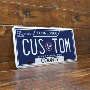 Personalized 6x12 Tennessee Blue License Plate
