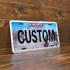 Personalized 6x12 South Dakota License Plate