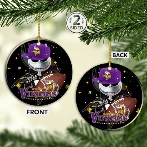 MN Skol Plaid Ornament