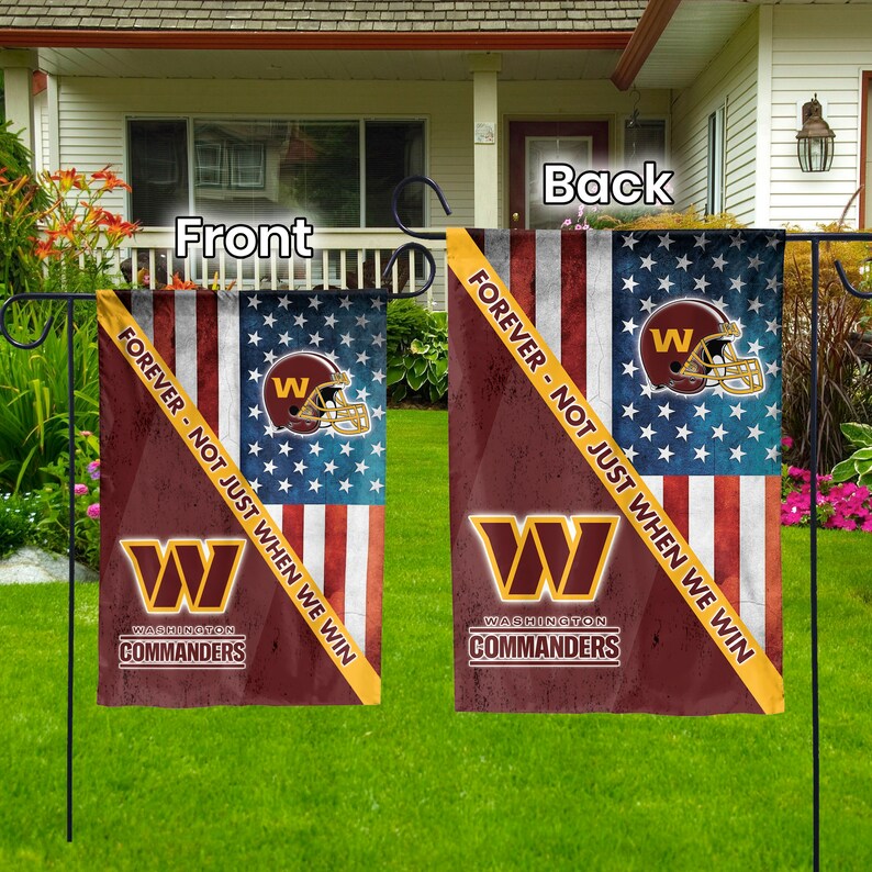 Washington Commanders American Flag Washington Commanders Etsy