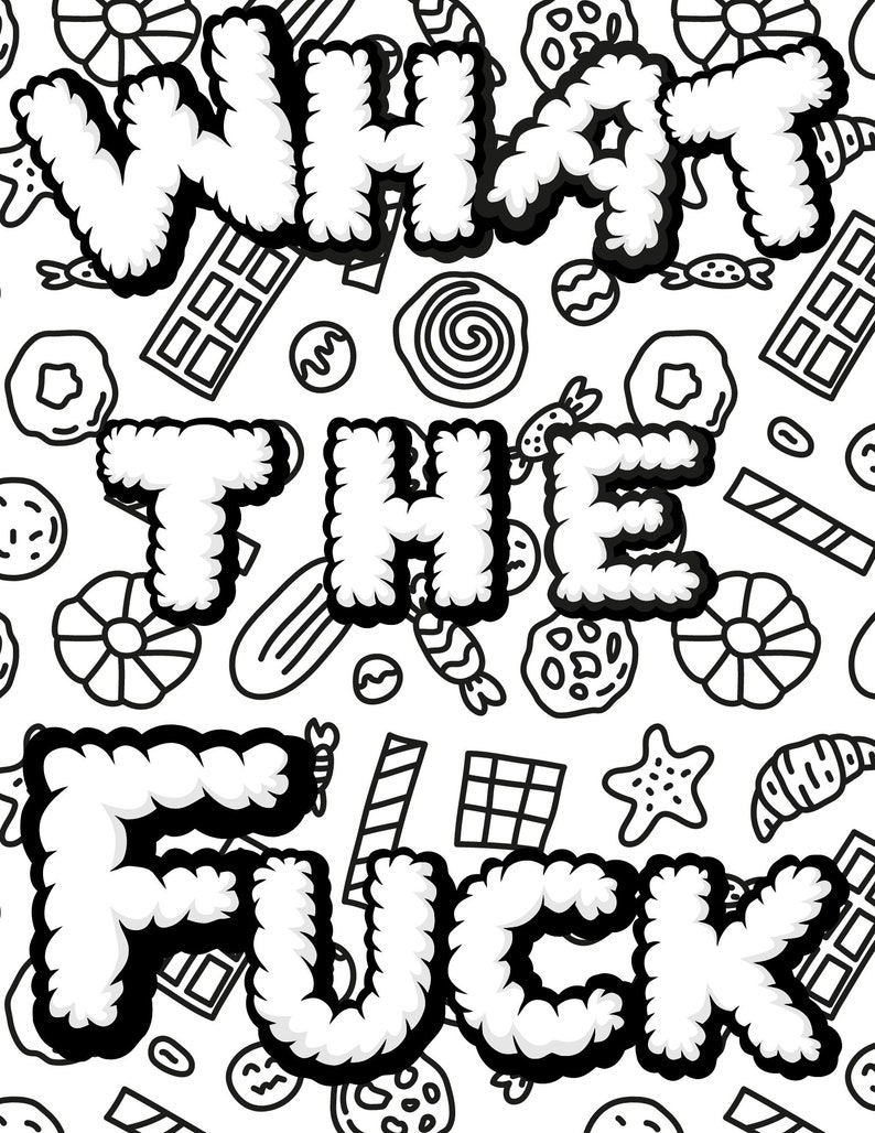 Printable Coloring Sheets, Swear Coloring Pages, Adult Coloring Pages ...