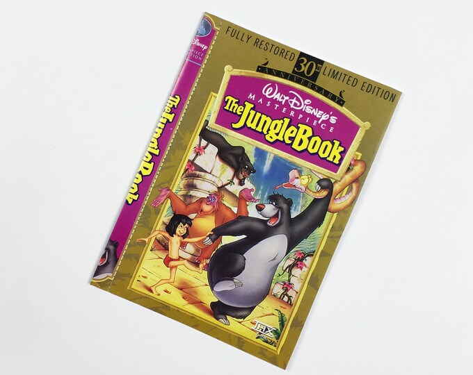 Jungle Book Notebook. VHS Notebook. Disney Notebook. Disney Etsy