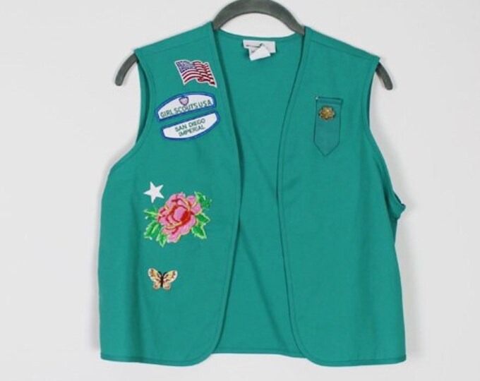 GIRL SCOUT Vest. Girl Scout Costume. Girl Scout Halloween Costume