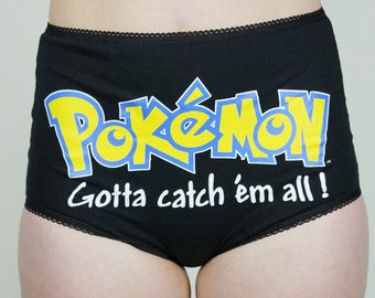 S Pokemon Underwear, Handmade Pikachu Panties, Diy High Waisted