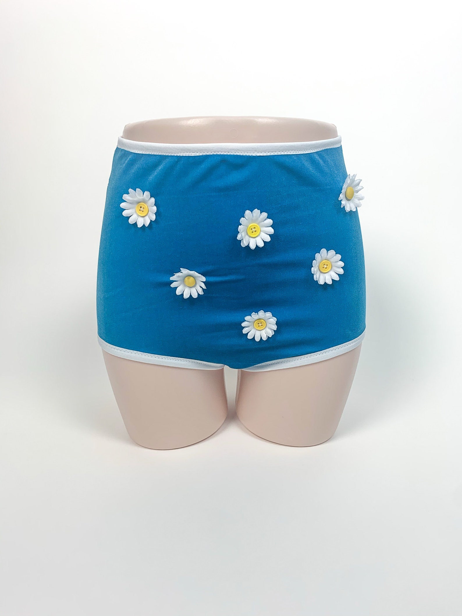 M Daisy Teal Underwear Handmade Velvet Panties Diy High Etsy Denmark