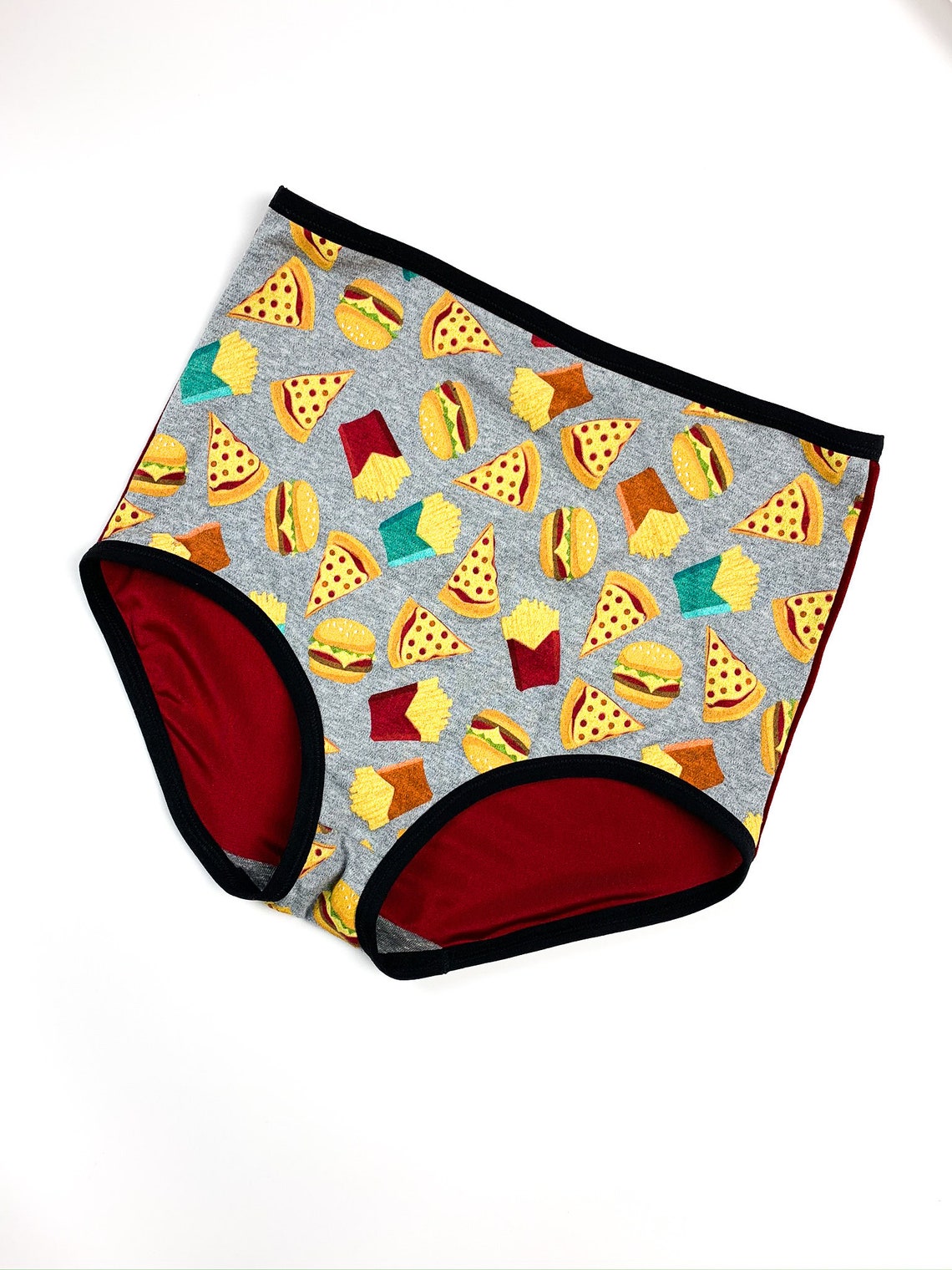 XL Junk Food Underwear Handmade Panties Diy High Waisted Etsy