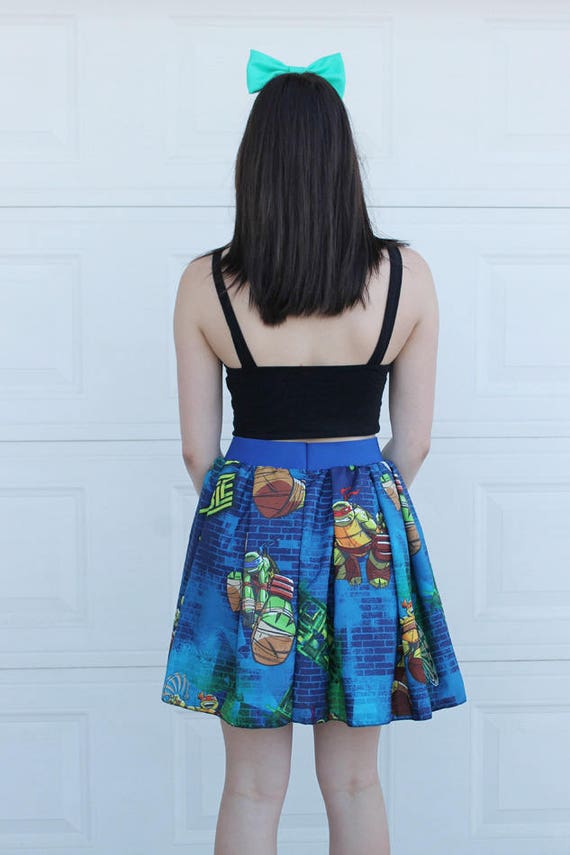 Womens Upcycled Skirt with Mask M Pebbles Flinstones Skirt Matching Mask Womens vintage Pebbles skirt Handmade Flinstones Skirt