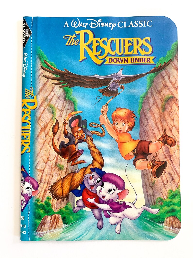 The Rescuers Notebook. VHS Notebook. Disney Notebook. Disney Etsy
