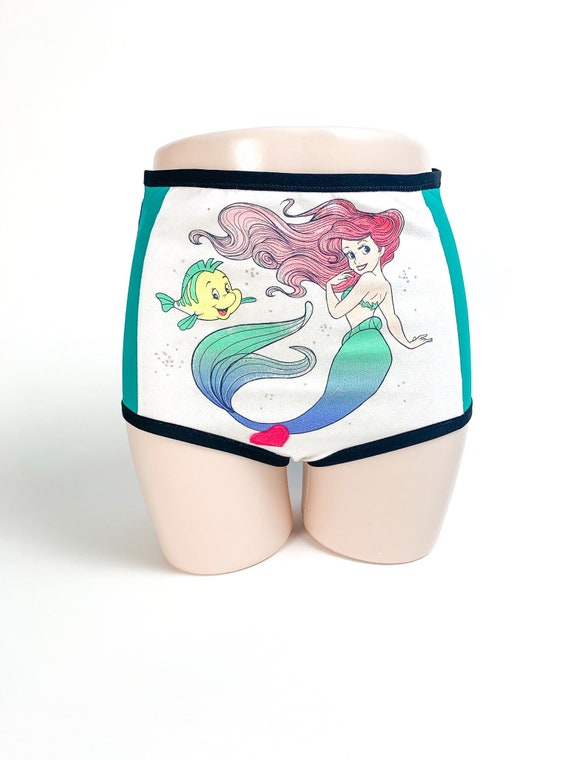 S Ariel Underwear, Handmade Ariel Panties, Diy High Waisted Panties, Disney  Panties , Disney Lingerie, the Little Mermaid Underwear -  Canada