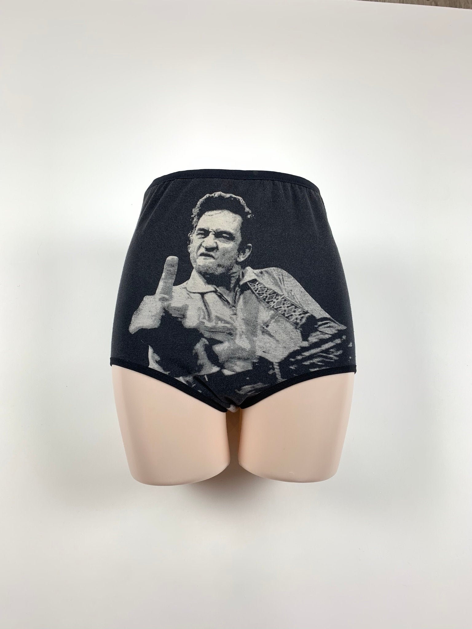 XL Johnny Cash underwear. Western lingerie. Johnny Cash lingerie. Country  Music panties. Plus Size underwear. Womens PLUS SIZE panties