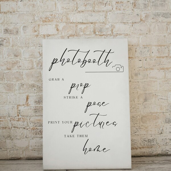 Photobooth Sign, Printable, Digital Download, Wedding, Party, Quincenera,