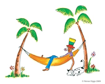 Boys Room Art Kids Wall Art Beach House Decor Art for Kids Room Black Kids Art Caribbean Art Prints