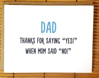 Funny Dads Birthday Printable Greeting Card