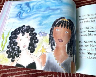 Mermaid Story Book, The Anxious Mermaid, Childrens Anxiety, Mental Health Kids, Kids Anxiety, Exposure Therapy for Kids