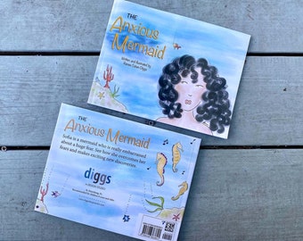 Children Story Book, The Anxious Mermaid, Mermaid Story Book, Anxiety, Mental Health