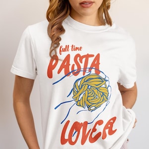 Pasta Lover Comfort Colors T-Shirt: Funny Spaghetti Graphic Tee