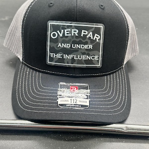 Over Par and Under the Influence (Black Camo with Silver)