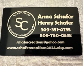Metal Business Cards (Anodized Aluminum Colored Cards - Custom)