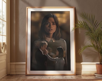 Doctor Who | Face The Raven | Impressão física | Clara Oswald | Impressão digital de pintura desenhada à mão