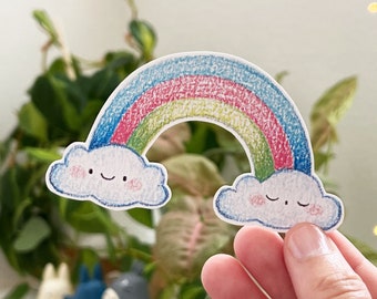 Kawaii Cute Rainbow Vinyl Die Cut Sticker