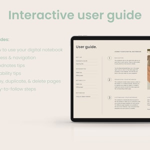 12-tab Digital Notebook for Goodnotes and Notability | Digital Notes ...
